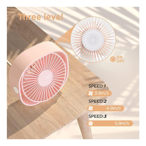 Desktop Fan Usb Easyacc, 3 Speed Mini Usb