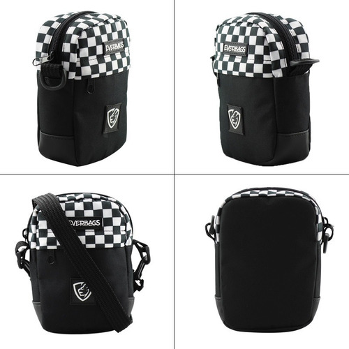 Imagem 9 de 10 de Bolsa Pochet Necessaire Shoulder Bag Everbags Combate Xadrez