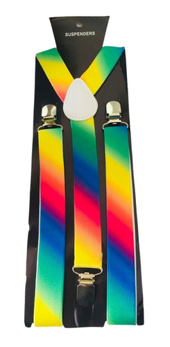 Tirantes Suspenders Multicolor Orgullo Gay Pride Fiesta