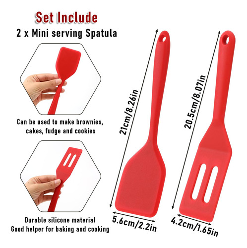 Espátula De Silicona Mini Antiadherente Para Servir Brownie