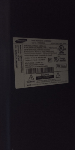 Imagen 2 de 3 de Tv Samsung Smart Tv De 65 Pulgadas Modelo Un65d800xfxza