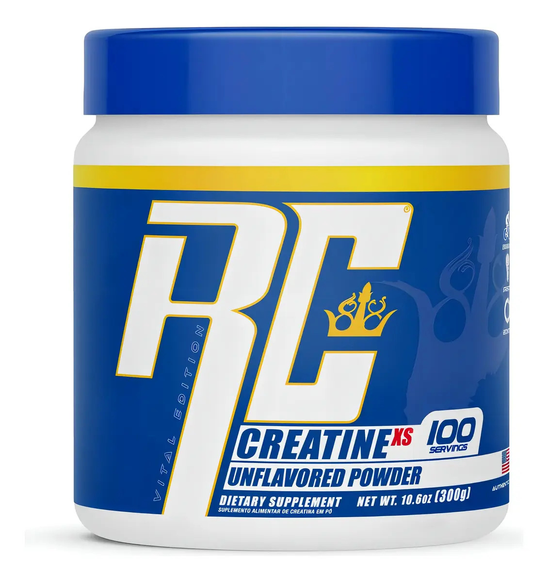 Creatina Monohidratada Ronnie Coleman 100% Pura 300g Sem Sabor
