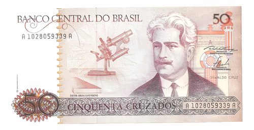Cédula 50 Cruzados 1986