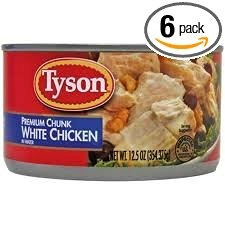 Chunk Tyson Foods Blanca Superior De Pollo 98% Libre De Gras