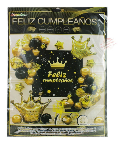 Kit Decoracion Cumpleaños Fiesta Tematica Globos Lona 50 Pcs