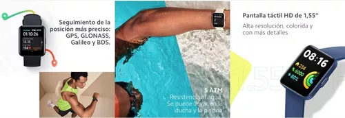 Smartwatch Xiaomi Redmi Watch 2 Lite Gl Color de la caja Negro Color de la  correa Negro Color del bisel Negro