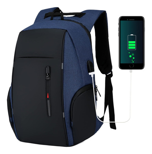 Mochila Urbana Notebook Puerto Usb Oxford 5 Cierres Circuit