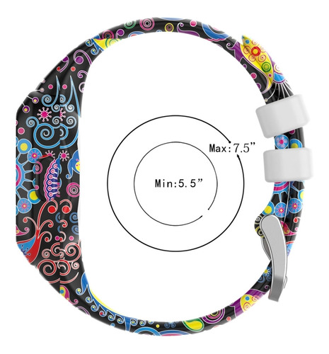 Para Correa De Reloj De Impresión De Silicona Garmin Vivofit