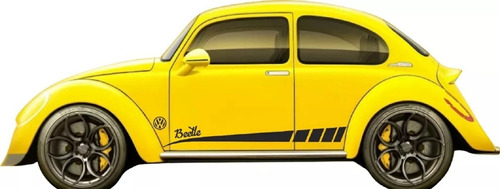 Par De Stickers Lateral Para Vw Sedan Vocho Beetle M1