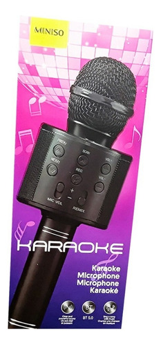 Miniso Micrófono De Karaoke Con Altavoz Inalámbrico