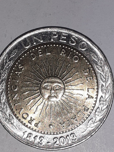 Moneda De 1 Peso Del 2013 Bicentenario (1813-2013)