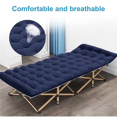 Cama plegable al aire libre, catre de camping, cama plegable portátil, con  almohada, soporta 450 libras, para dormir y vacaciones en la playa (color 