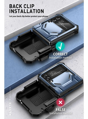 Case I-blason Para Galaxy Z Flip 4 Flip4 Protector 360° Tilt