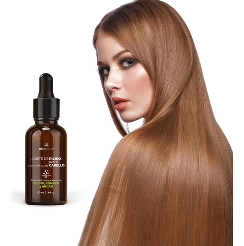 Aceite De Ricino Para Crecimiento Del Cabello 50 Ml Beohemp
