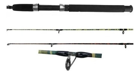 Vara De Pesca Para Molinete 1,50mt Formosa - Xingu Cor Verde Camuflado