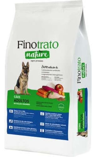 Finotrato Nature Ração Para Cães Adultos Raças Grandes 15kg