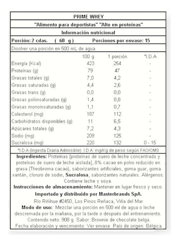 Proteina Prime Whey 908gr Cookies And Cream - Qnt