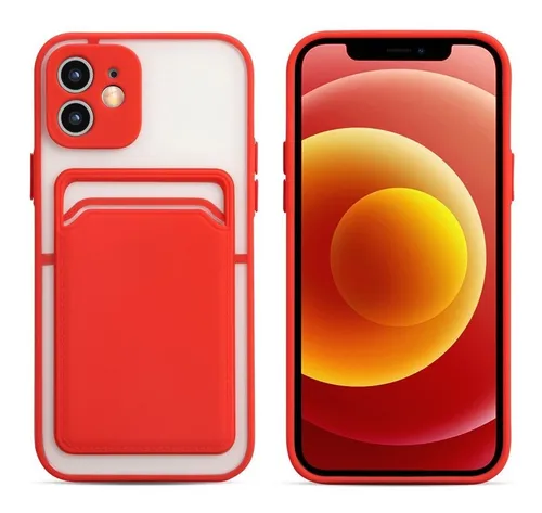 Tarjetero 2 En 1 Funda Mate A Prueba De Golpes Para iPhone 1