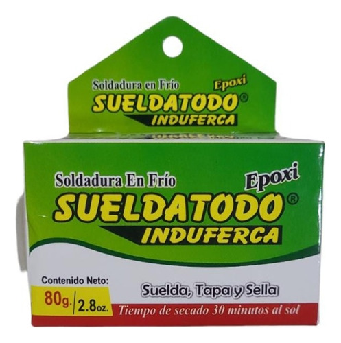 Soldadura En Frío Sueldatodo Epoxi 80gr Negro