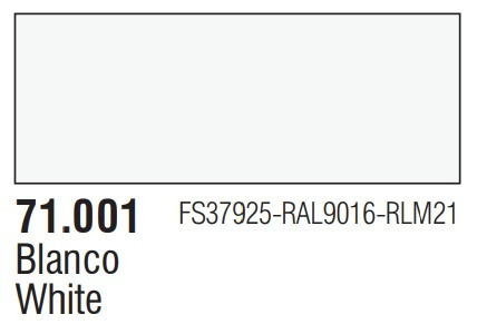 Tinta White 71001 Model Air Vallejo Modelismo