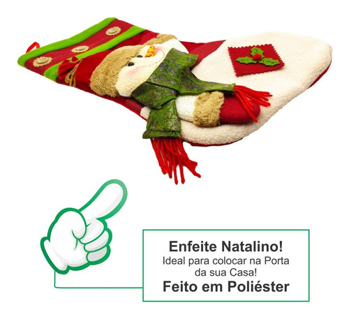 Enfeite Porta Meia Botinha Natal Pendurar Decoração Natalina | MercadoLivre Enfeite Porta Meia Botinha Natal Pendurar Decoração Natalina | MercadoLivre