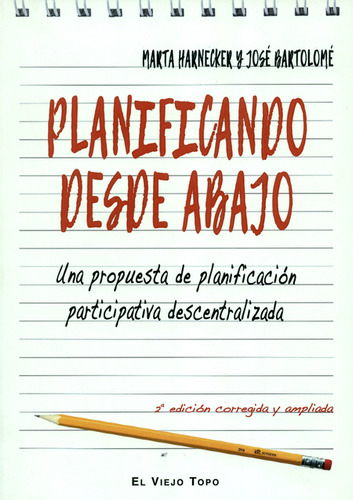 Libro Planificando Desde Abajo. Una Propuesta De Planificaci