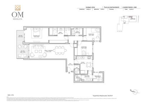 Departamento 4 Ambientes En Venta  Con Cochera - Om Recoleta