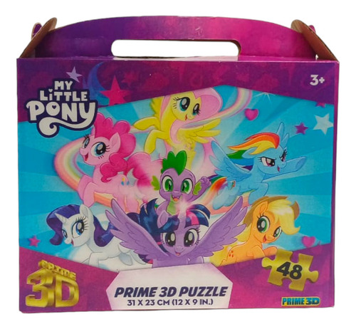 Puzzle Rompecabezas 3d My Little Pony Maletín 48 Pzs