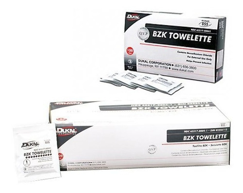 Bzk Towelettes® Antiséptico Primeros Auxilios, Benzalconio