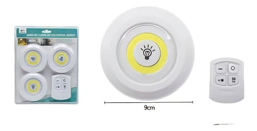 Luces Led Inalámbricas Con Mando A Distancia Juego De 3