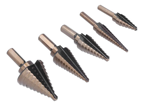 Set De 3 Brocas Pino Cónicas Escalonadas 4-32mm