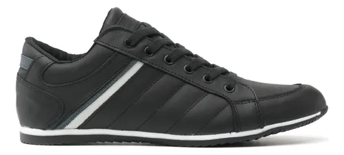 Zapatillas de Cuero Urbanas para Hombre 22ZP-10 Negro Talla 39