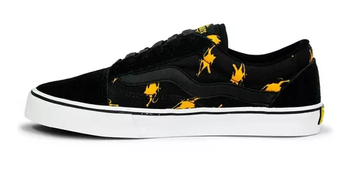 Tênis Skate Mad Rats Old School Preto Amarelo Pronta Entrega