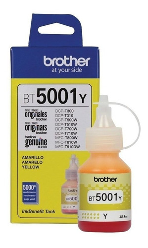 Tinta Brother Original Bt5001y Amarillo Dcp-t300 / Dcp-t500w