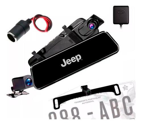 Retrovisor Dvr Jeep Camara Reversa Touch Vision Nocturna