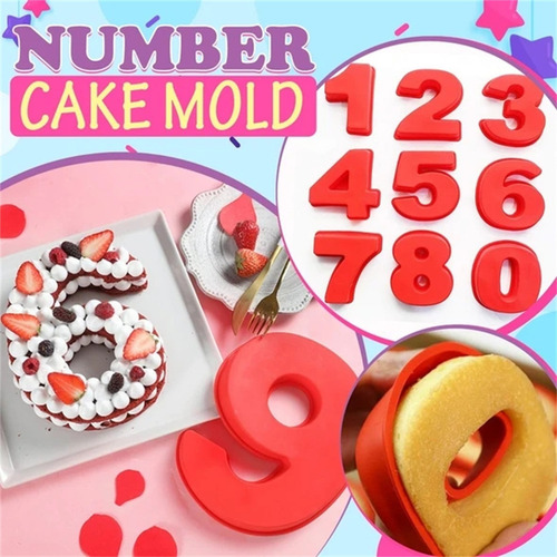 Formas De Bolo De Silicone Com Número De Aniversário K Pizza