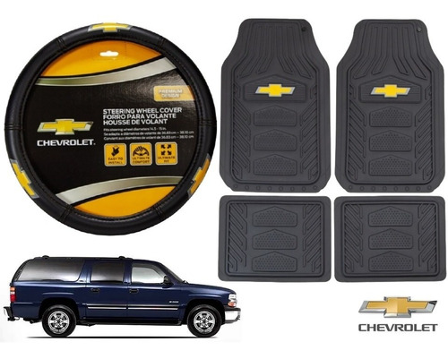 Tapetes 4pz Chevrolet + Cubrevolante Suburban 2003