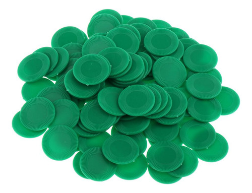 Microplaquetas Barriladas 23mm Do Dinheiro Do De Verde
