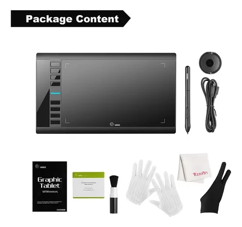Tablet Digitalizadora 12 Win Y Mac + Kit Completo Ugee M708