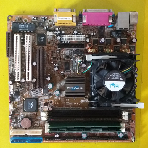 Kit Pc Placa Mv42 V1.3 Pentriun 4 1.6ghz E 384mb Ram