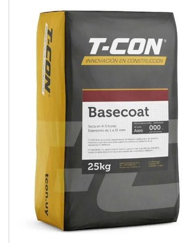 Basecoat 25kg T-con Revoque Exterior Yeso Kilemy 