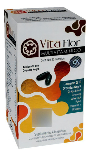 Vita Flor Multivitaminico 30 Caps Con Orqídea Negra Xotla Sabor Sin sabor