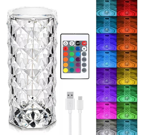 Nuevas Lámpara De Mesa Estilo Cristal Táctil Y Con Control