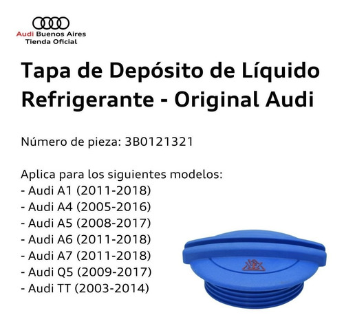 Tapa Depósito Líquido Refrigerante Original Vw Amarok Audi