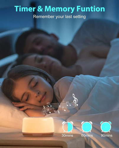 Bebé Sleep Máquina Portátil De Ruido Blanco Con Bluetooth A