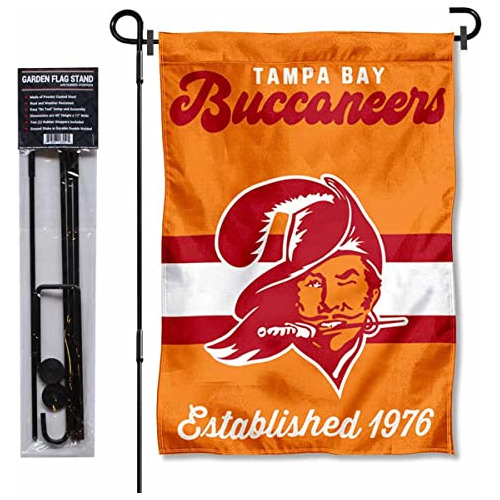 Bandera De Jardín Retro Vintage De Tampa Bay Buccaneer...