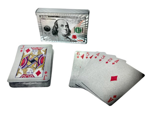 Baraja De Poker Cartas Dorado /plateado  De Lujo Ultra Fino