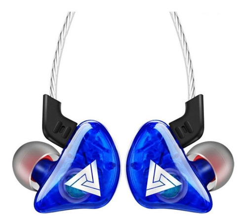 Imagen 1 de 2 de Audífonos in-ear QKZ CK5 azul