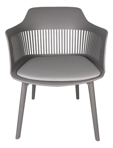 Cadeira Montreal Marcela Assento Estofado Linha Premium Cor Cinza