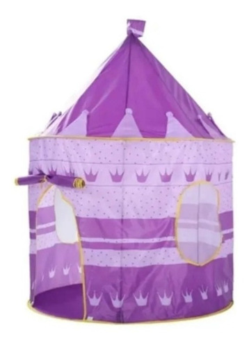 Imagen 3 de 4 de Carpa Casa Infantil Morada Alto 135cms